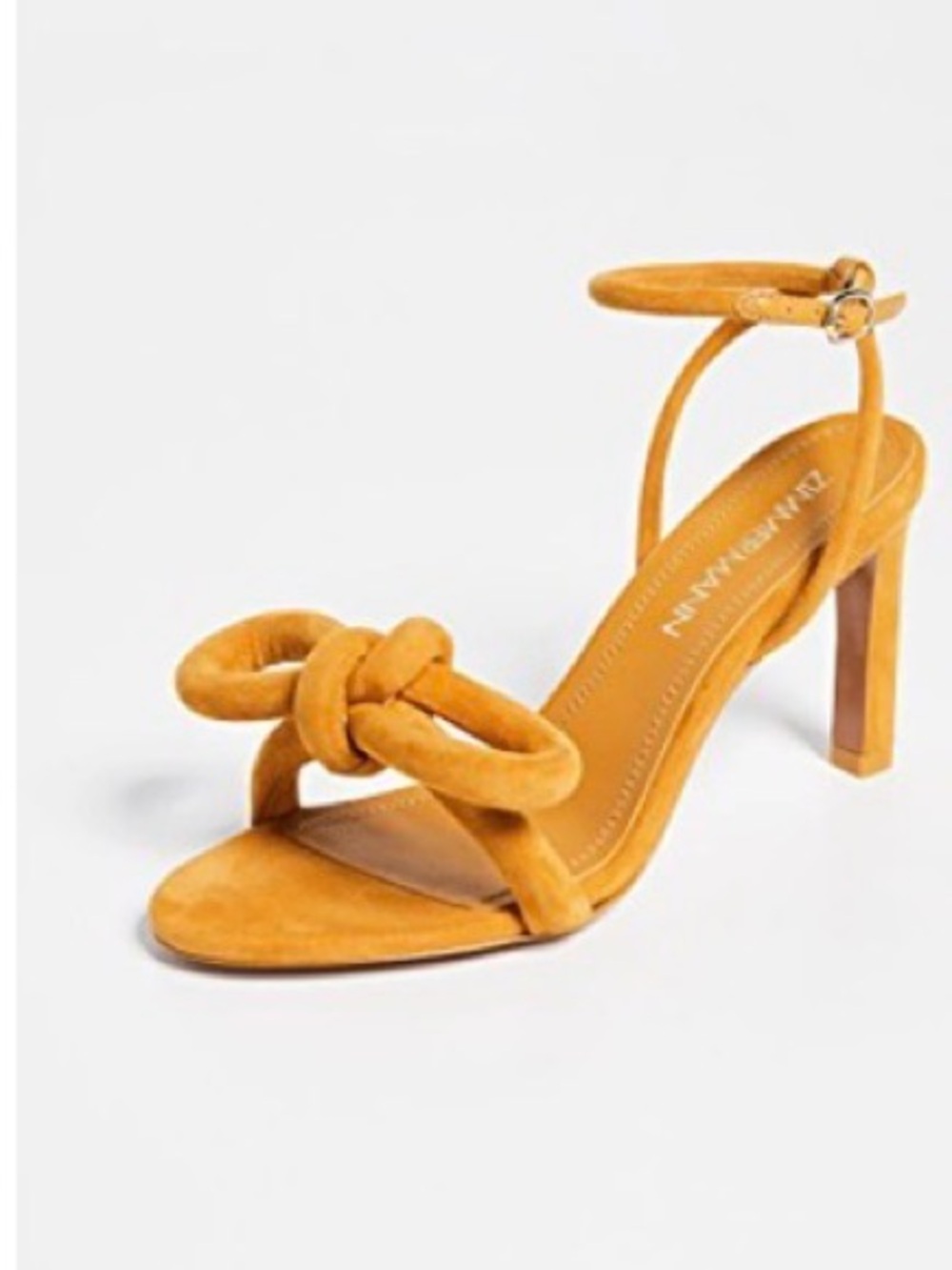 Zimmerman Sculptural Bow Heel Sandals In Oro Size 38 (7.5) Fall Quiet Luxury